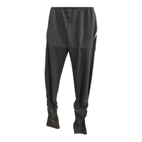Black‎ zippered rockstar edgy ruched leg hem sweatpants size small new - Picture 11 of 15